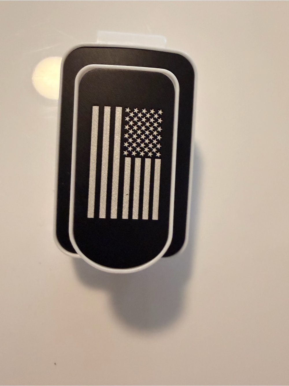 Black American Flag universal sunglass holder Unbranded